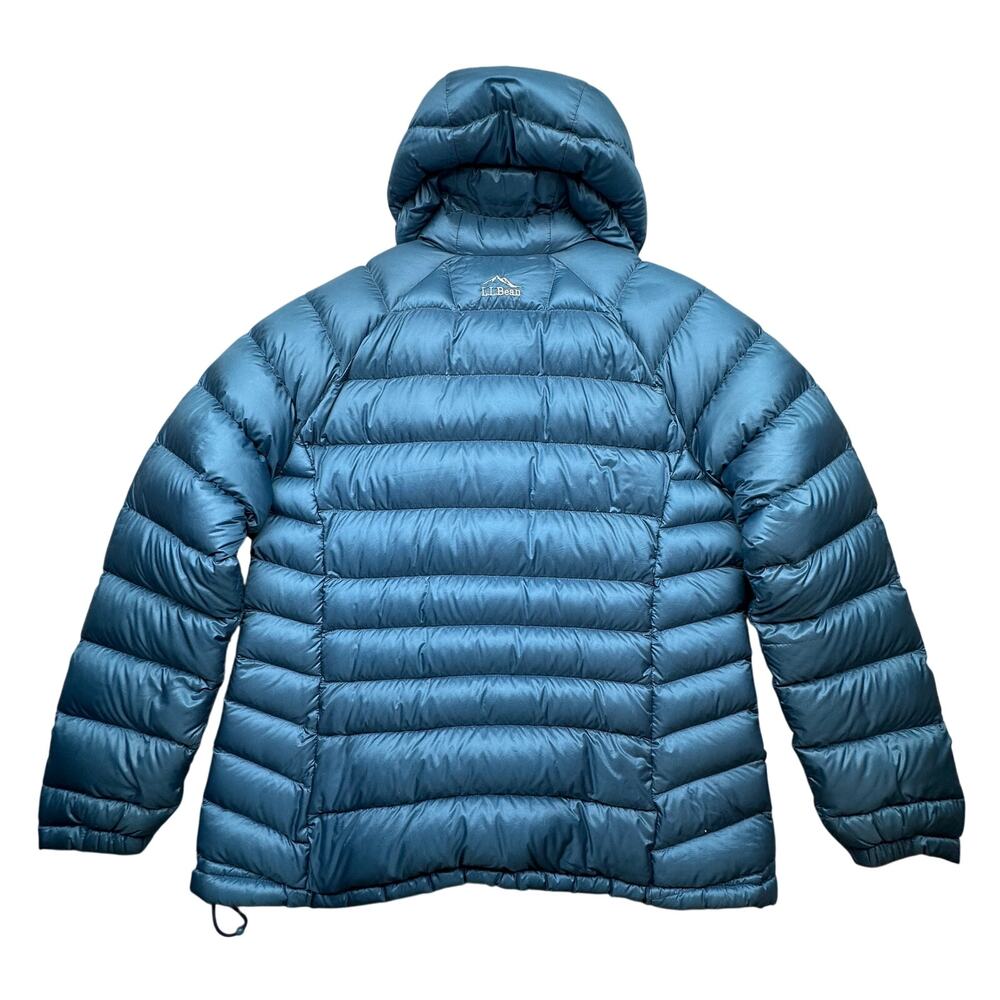 LL Bean Ultralight 850 Fill DownTek Down Hooded Jacket Womens Large Petite - Picture 2 of 14